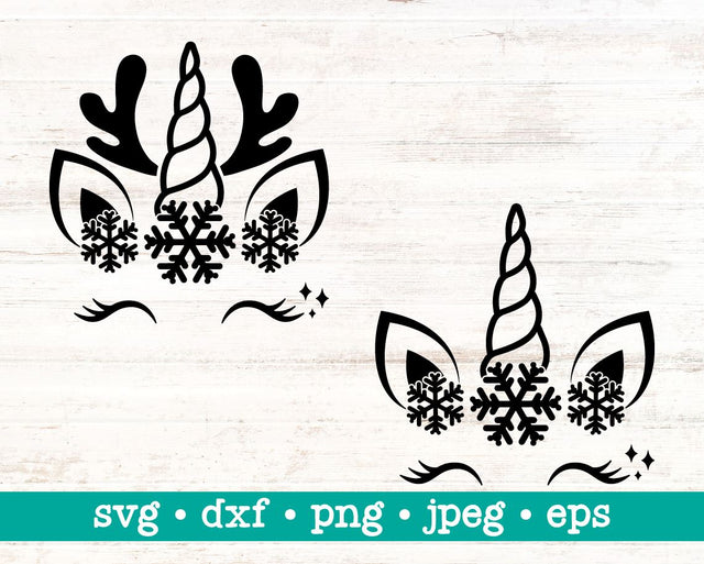 Unicorn svg, Snowflake unicorn svg, Christmas unicorn svg, Christmas svg, Snowflake, Kids christmas svg SVG MAKStudion 