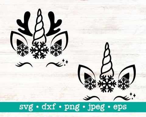 Unicorn svg, Snowflake unicorn svg, Christmas unicorn svg, Christmas svg, Snowflake, Kids christmas svg SVG MAKStudion 