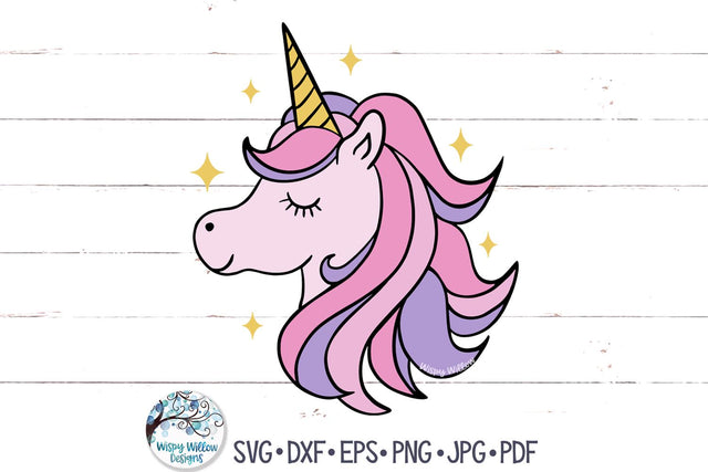 Unicorn SVG SVG Wispy Willow Designs 