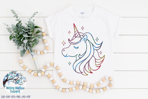 Unicorn SVG SVG Wispy Willow Designs 