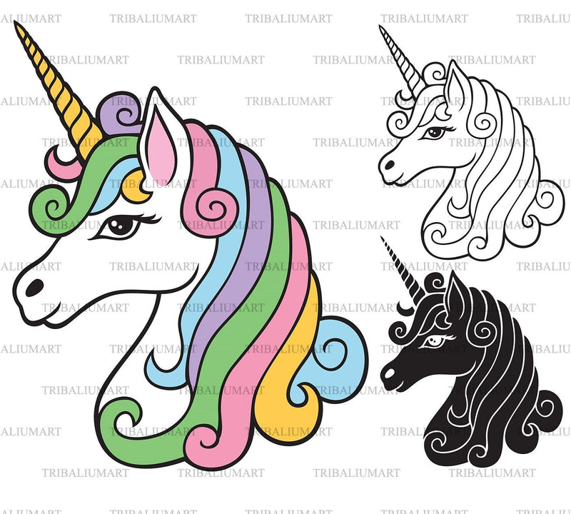 Unicorn SVG TribaliumArtSF 