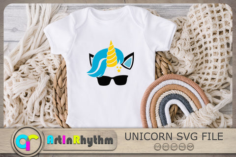 Unicorn Svg, Unicorn Svg File, Unicorn Clipart, Unicorn With Sunglasses SVG Artinrhythm shop 