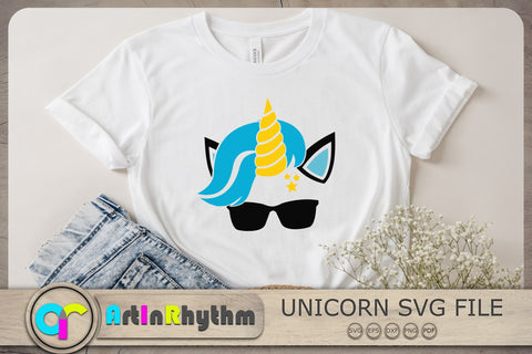 Unicorn Svg, Unicorn Svg File, Unicorn Clipart, Unicorn With Sunglasses SVG Artinrhythm shop 