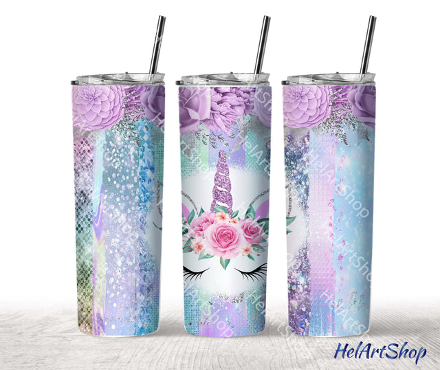 Unicorn Tumbler PNG Sublimation, Girl Tumbler Png Sublimation _HelArtShop_ 