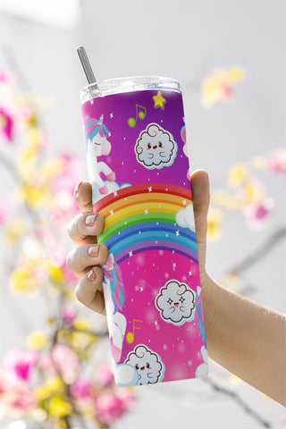 Unicorn Tumbler, Skinny Tumbler 20oz Design, Sublimation Design Download, Digital png Sublimation CaldwellArt 