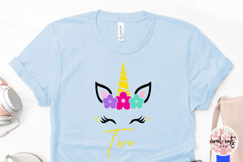Unicorn two - Birthday SVG EPS DXF PNG Cutting File SVG CoralCutsSVG 