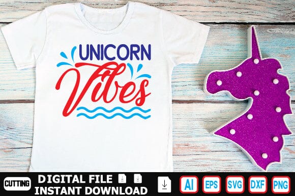 Unicorn Vibes SVG Craftlabsvg24 
