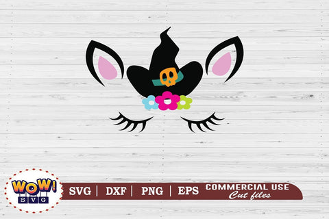 Unicorn witch svg, dxf, png, horror svg, Halloween cutting file, Halloween girl svg, Halloween svg, Halloween cricut file, girl halloween gift SVG Wowsvgstudio 
