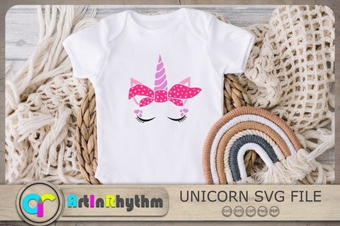 Unicorn With Bandana Svg, Unicorn Svg, Unicorn Clipart SVG Artinrhythm shop 