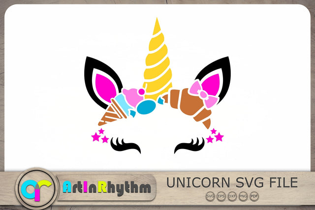 Unicorn with sweets Svg, Unicorn Svg, Unicorn Clipart SVG Artinrhythm shop 