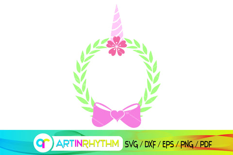 unicorn wreath svg bundle SVG Artinrhythm shop 