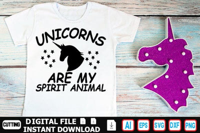 Unicorns Are My Spirit Animal SVG Craftlabsvg24 