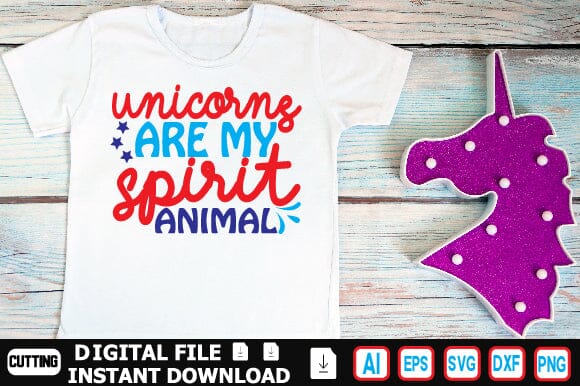Unicorns Are My Spirit Animal SVG Craftlabsvg24 