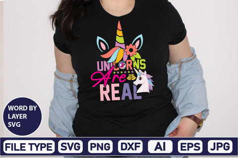 Unicorns Are Real SVG Cut File SVG DesignPlante 503 