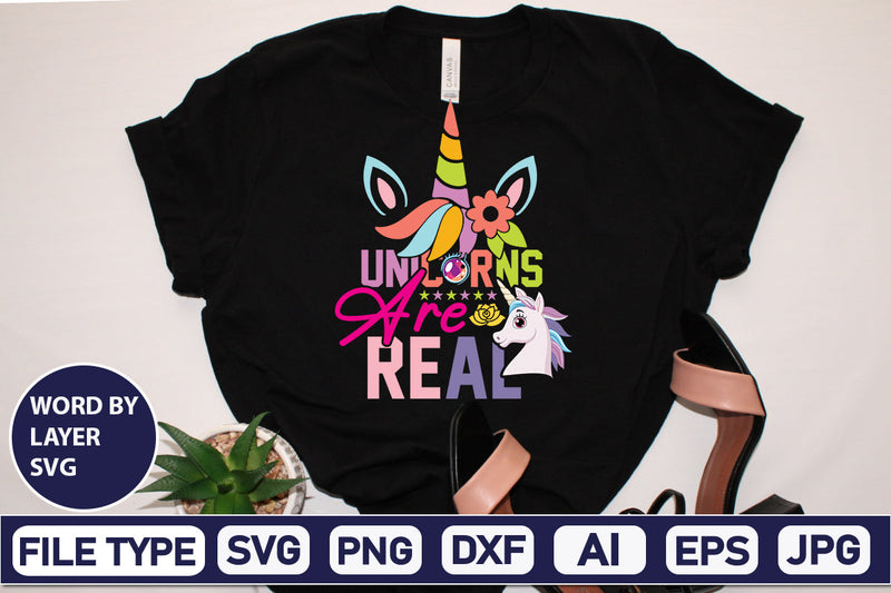 Unicorns Are Real SVG Cut File SVG DesignPlante 503 