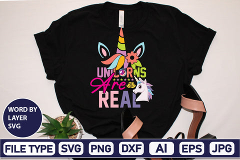 Unicorns Are Real SVG Cut File SVG DesignPlante 503 