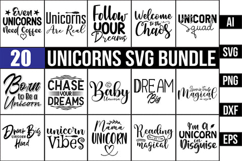 Unicorns SVG Bundle SVG nirmal108roy 