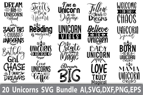 Unicorns SVG Bundle SVG nirmal108roy 