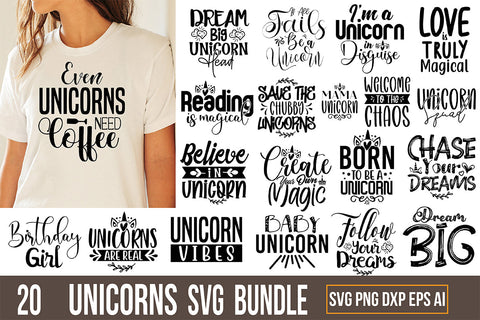 Unicorns SVG Bundle SVG nirmal108roy 