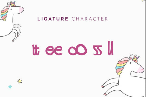 Unikorn Flexible Display Font Font nearzz 