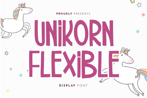 Unikorn Flexible Display Font Font nearzz 