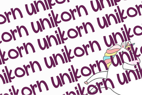 Unikorn Flexible Display Font Font nearzz 