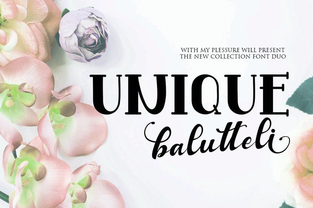 Unique Balutteli Font Duo Font Haksen 