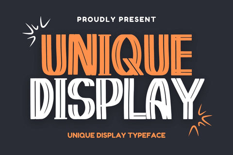 Unique Display - Unique Display Typeface Font Masyafi Studio 
