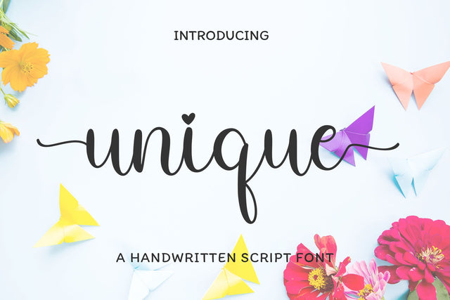 Unique Font letterbeary 