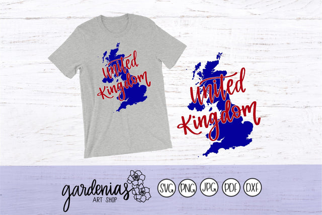 United Kingdom Map SVG Gardenias Art Shop 