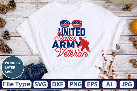 United States Army Veteran SVG Cut File SVG DesignPlante 503 
