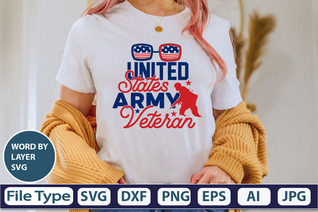 United States Army Veteran SVG Cut File SVG DesignPlante 503 