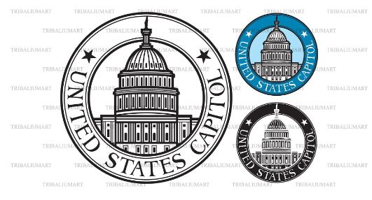 United States Capitol SVG TribaliumArtSF 