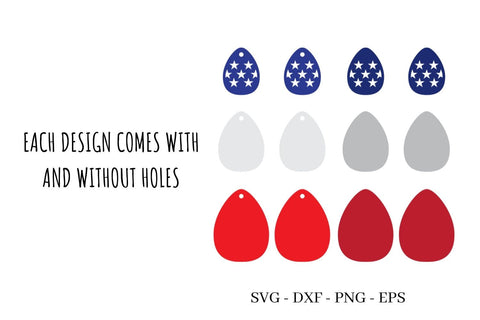 United States Earrings SVG SVG SvgOcean 