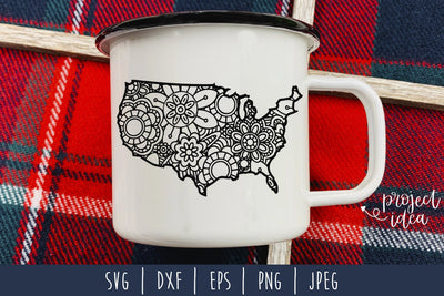 United States Mandala Zentangle SVG SavoringSurprises 