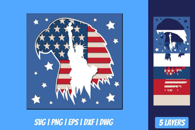 United States Shadow Box SVG SVG SvgOcean 