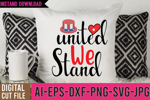 United We Stand SVG Cut File SVG BlackCatsMedia 