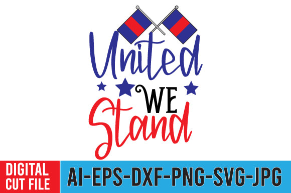 United We Stand SVG Cut File SVG BlackCatsMedia 