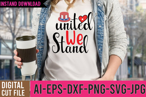 United We Stand SVG Cut File SVG BlackCatsMedia 