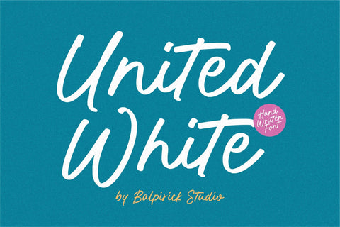 United White Font Font Balpirick 