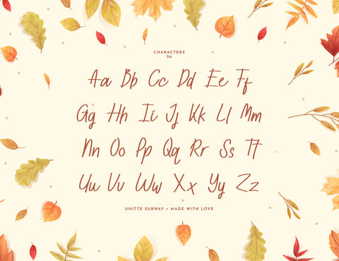 Unitte Subway Script Handwritten Font inferno.studio3 