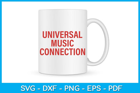 Universal Music Connection SVG PNG PDF Cut File SVG Creativedesigntee 
