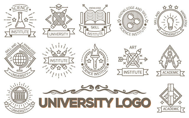 University Education Logo Collection SVG naemmiah021 