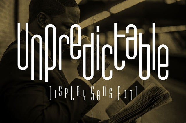 Unpredictable - Display Sans Font Font PutraCetol Studio 