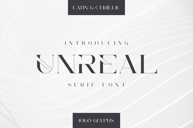 Unreal serif font - Latin & Cyrillic Font VPcreativeshop 