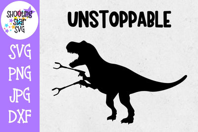 Unstoppable Trex Wins - Dinosaur SVG SVG ShootingStarSVG 