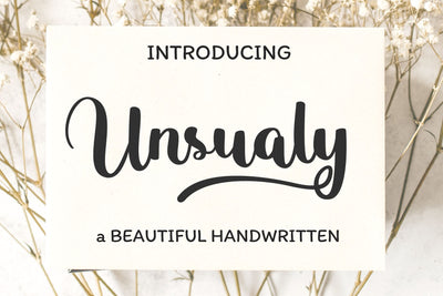 Unsualy Font letterbeary 