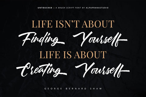 Untouched - Brush Script Font Font Alpaprana Studio 