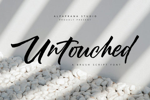Untouched - Brush Script Font Font Alpaprana Studio 