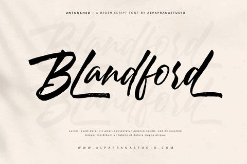 Untouched - Brush Script Font Font Alpaprana Studio 